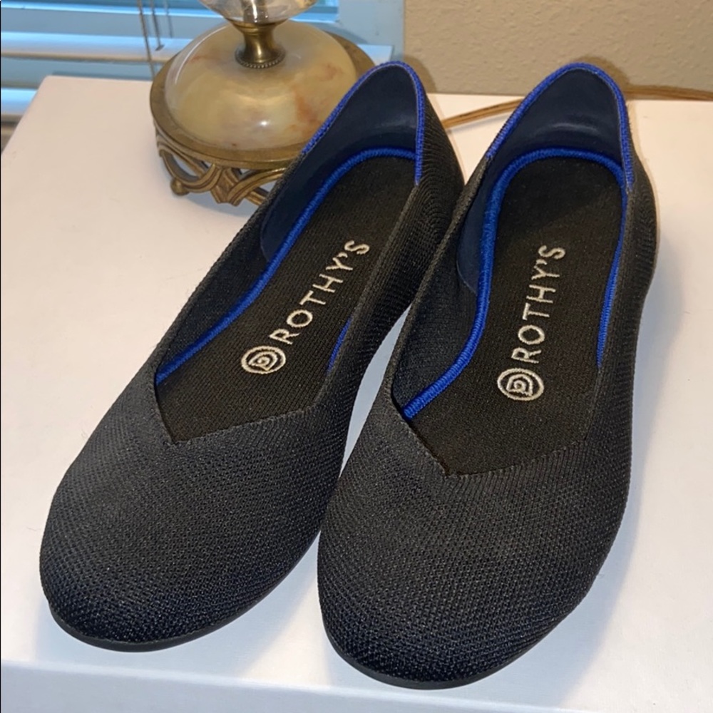 Rothy’s black ballet flats size 7.5
